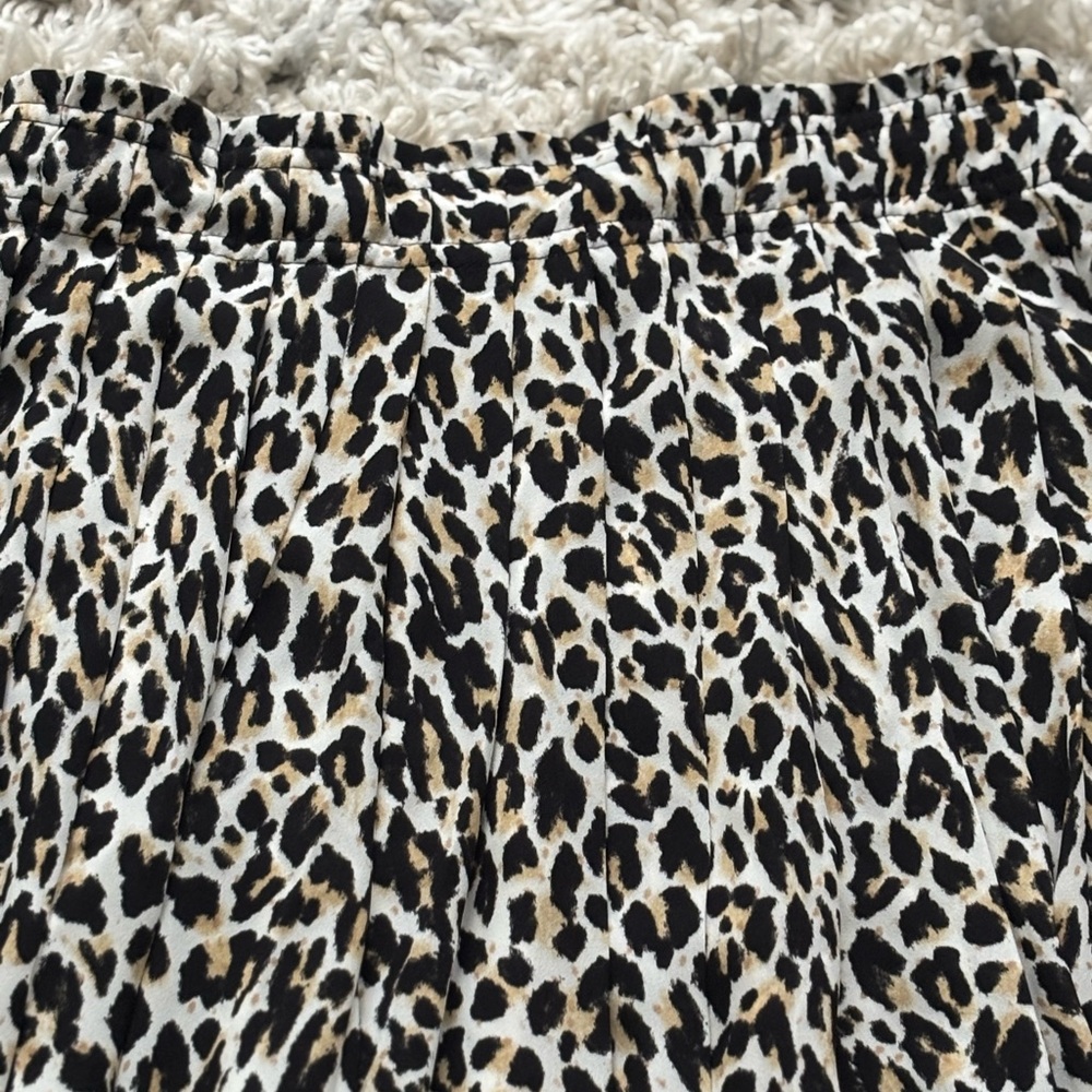J Crew Leopard Skirt Sz 00 Pleats - Picture 8 of 15